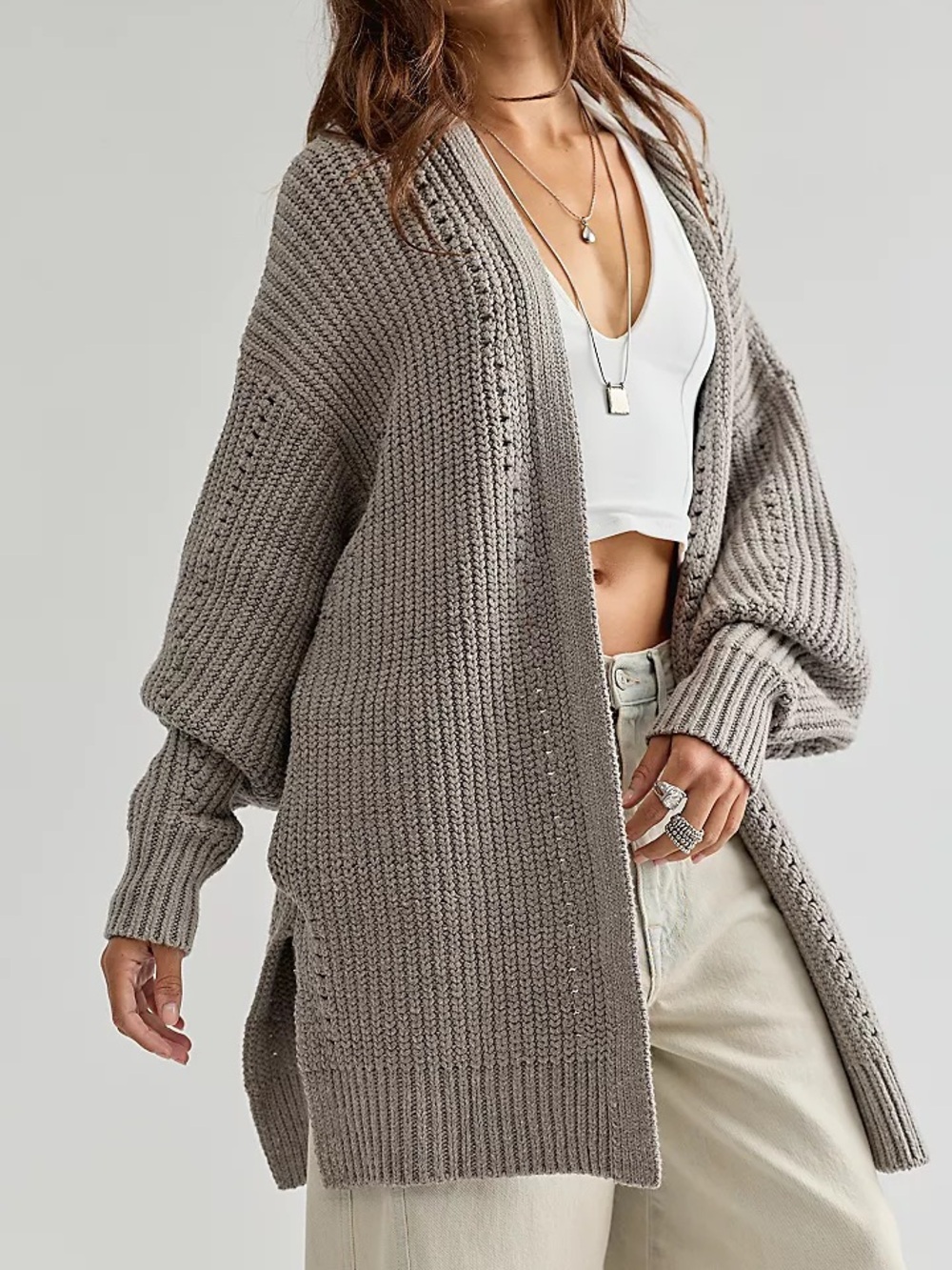 Free People Nightingale Cardigan size small in black